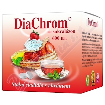 Levně DiaChrom se sukralózou tbl.600 nízkokalor.sladidlo