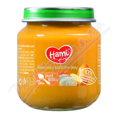 Levně Hami příkrm zelenina s kuřecími prsy 125g 4M