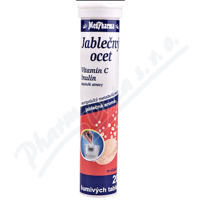 Levně MedPharma Jablečný ocet+vit.C+Inulin tbl.eff.20