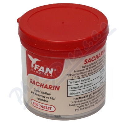 Levně Fan sladidlo Sacharin 50g/800 tablet