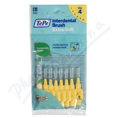 Levně TePe meziz.kart.ExtraSoft size 4 Žluté 8ks 122255
