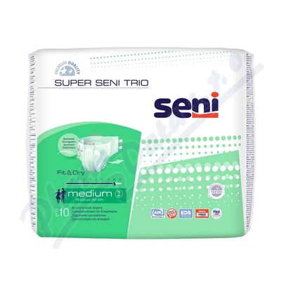 Levně Seni Super Trio Medium inkon.plen.kalh.10ks
