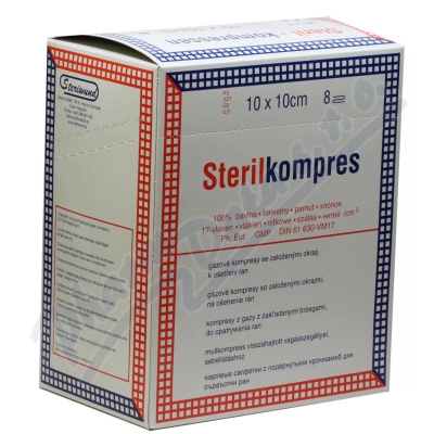 Levně Gáza kompr.ster.10x10cm/25x2 8vrst. Steriwund