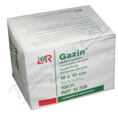 Levně Gáza hydrofil.skl.kompr.Gazin 10x10cm/100ks 8vrst.