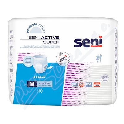 Levně Seni Active Super Medium inkont.plenk.kalh.10ks