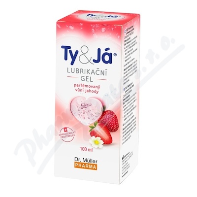 Levně Lubrik.gel Ty&Já parf.vůní jahody 100ml Dr.Müller