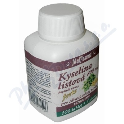 Levně MedPharma Kyselina listová 800mcg tbl.107