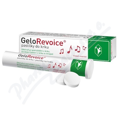 Levně GeloRevoice pastilky do krku třešeň-mentol 20ks