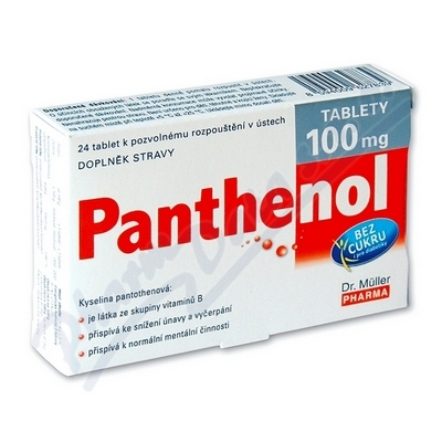 Levně Panthenol tablety 100mg tbl.24 Dr.Müller