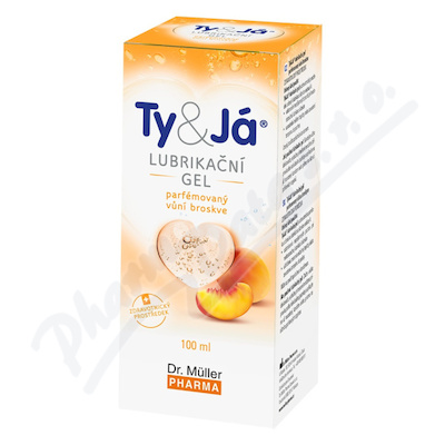 Levně Lubrik.gel Ty&Já parf.vůní broskve 100ml Dr.Müller