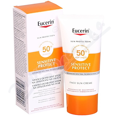 Levně EUCERIN SUN opalovací krém na obličej SPF50+50ml