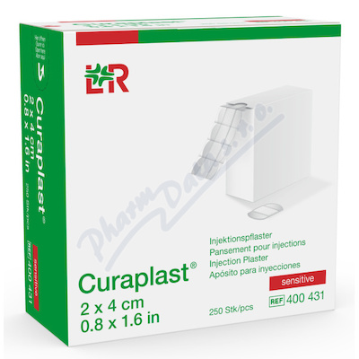 Levně Náplast poinjekční Curaplast sensitiv 2x4cm 250ks