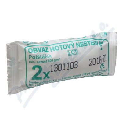 Levně Obvaz hotový se 2 polštářky nesterilní Steriwund