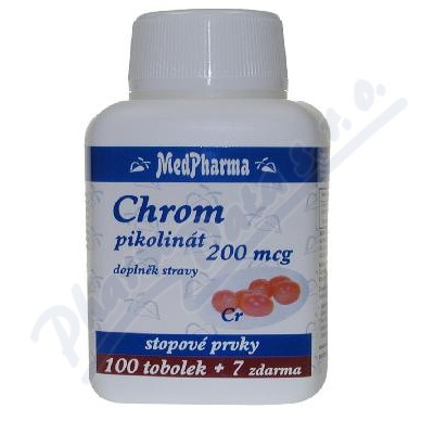 Levně MedPharma Chrom pikolinát 200mg tob.107