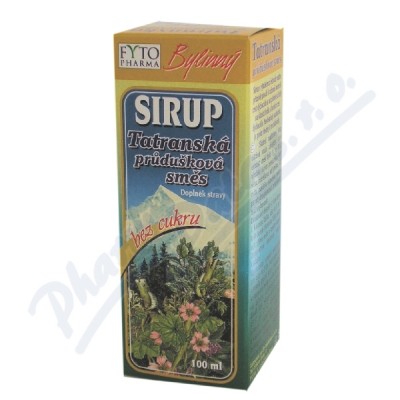 Levně Tatranská průduš.směs Bylin.sirup bez cukru 100ml