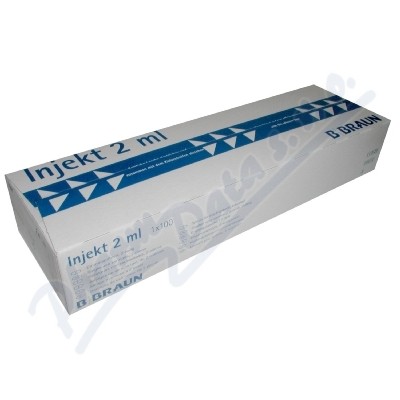 Levně Stříkačka INJEKT 2-dílná 2ml LC modrá ster.100ks