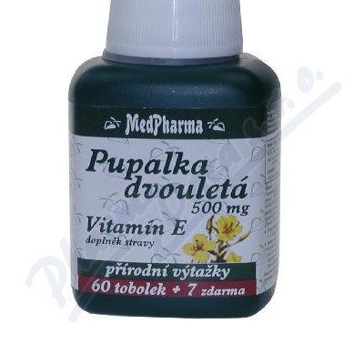 Levně MedPharma Pupalka dvouletá 500mg+vit.E tob.67
