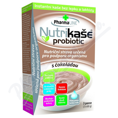 Levně Nutrikaše probiotic s čokoládou 180g (3x60g)