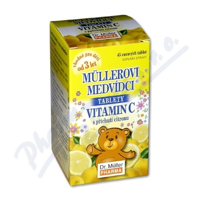 Levně Müllerovi medvídci s vit.C a přích.citronu tbl.45