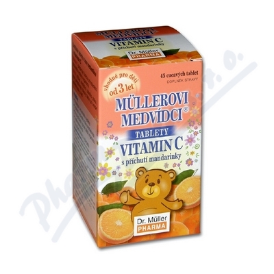 Levně Müllerovi medvídci s vit.C s přích.mandarin.tbl.45