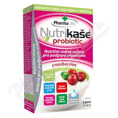 Levně Nutrikaše probiotic cranberries 180g (3x60g)