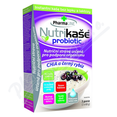 Levně Nutrikaše probiotic CHIA a černý rybíz (3x60g)