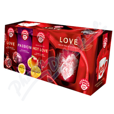 Levně TEEKANNE Love Fruit Tea Flavoured + hrnek 3x20