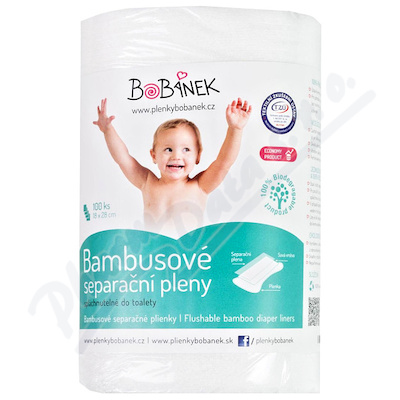 Levně Bobánek Bambusové separační pleny 100 ks
