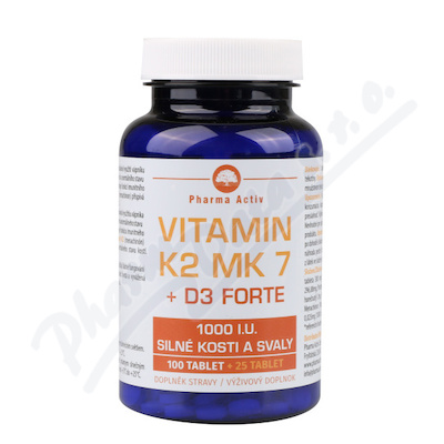 Levně Vitamin K2 MK7 + D3 FORTE 1000 I.U. 125 tablet