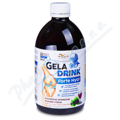 Levně Geladrink FORTE HYAL biosol černý rybíz 500ml