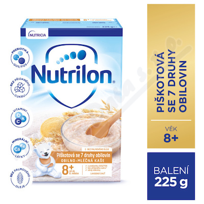 Levně Nutrilon Piškotová kaše se 7 druhy obilovin 225g