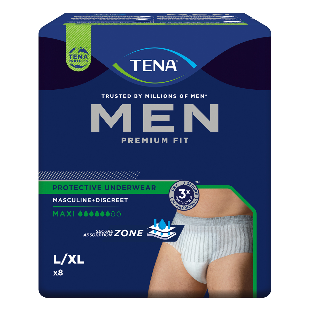 Levně TENA Men PU Maxi L/XL ink.kalh.8ks 798307