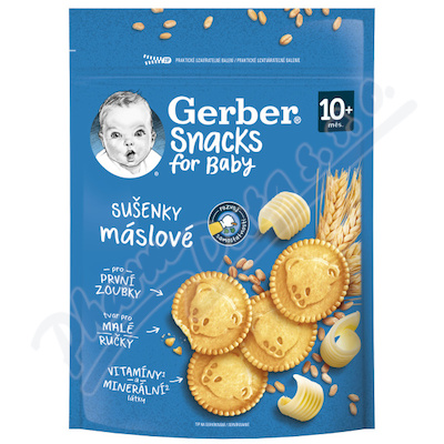 Levně Gerber Snacks máslové sušenky 180g 10M