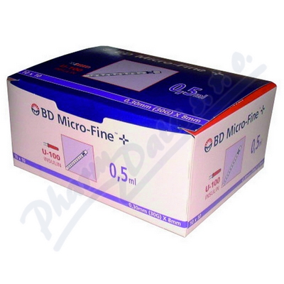 Levně Inzulin.stříkačky BD 0.5ml 30G x 8mm U-100 100ks