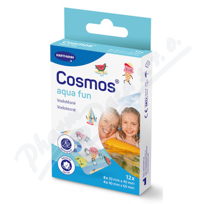 Levně Cosmos náplast Do vody Aqua fun 2 vel. 12ks