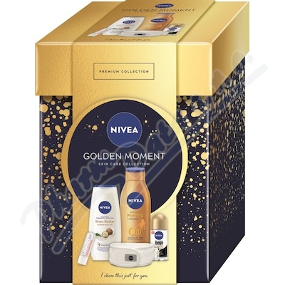 Levně NIVEA BOX Golden Moment set 2023 93360-01591-00
