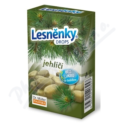 Levně Lesněnky drops jehličí bez cukru 38g Dr.Müller