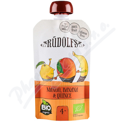 Levně Rudolfs kapsička Mango banán kdoule BIO 110g 4M