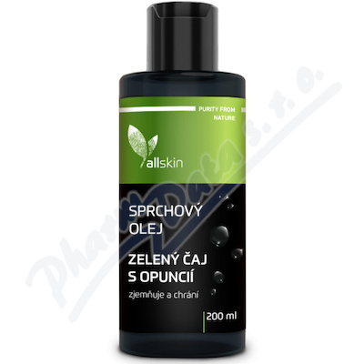 Levně Allskin sprchový olej Zelený čaj s opuncií 200ml