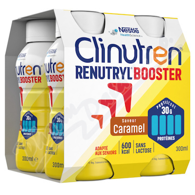Levně Clinutren Renutryl Booster Karamel por.sol.4x300ml