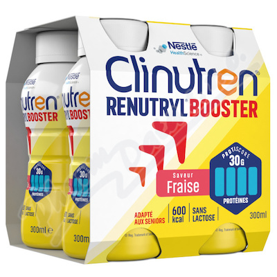 Levně Clinutren Renutryl Booster Jahoda por.sol.4x300ml