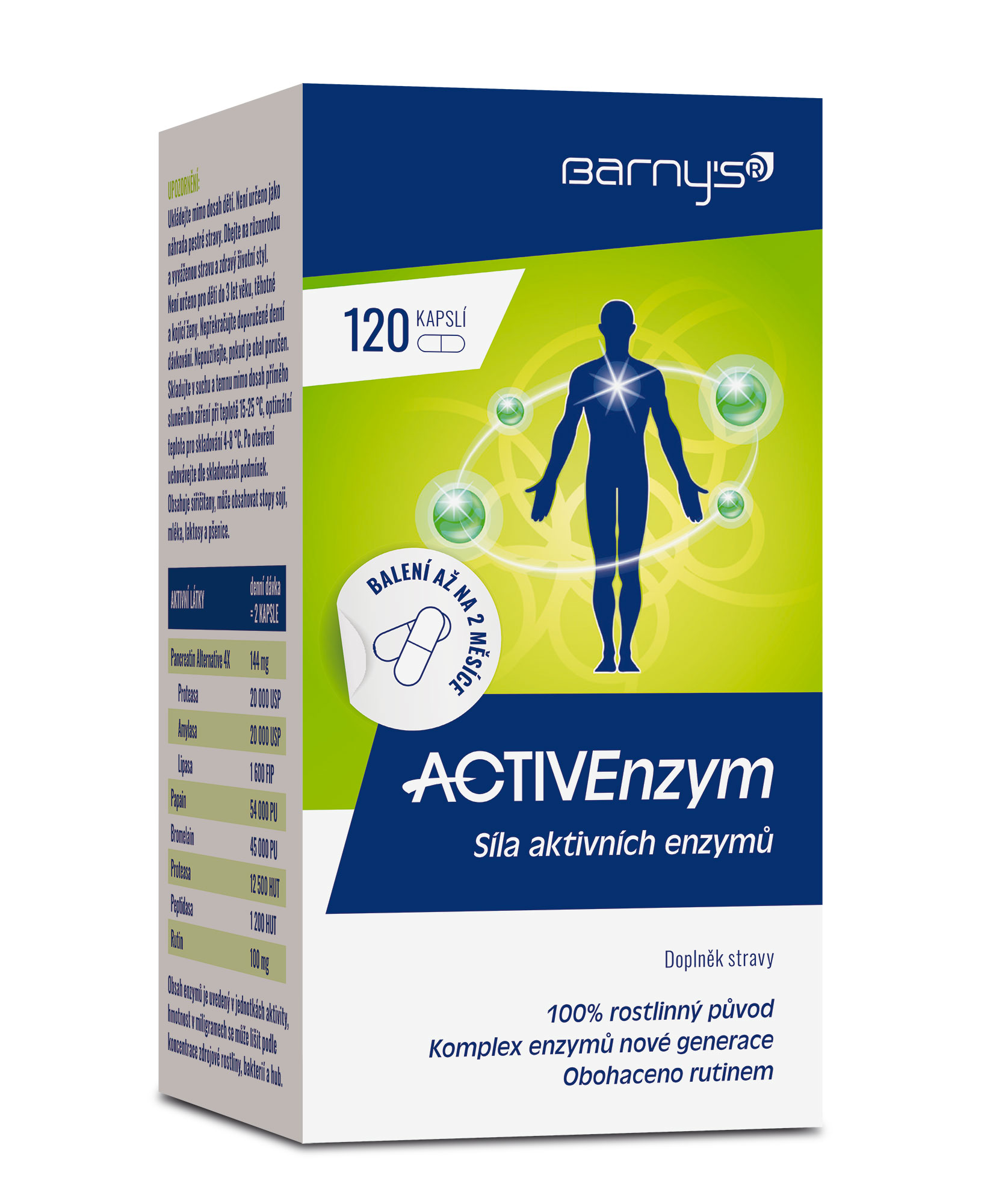 Levně Barnys ACTIVEnzym cps.120