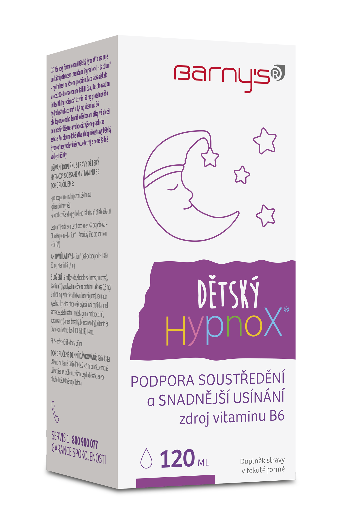 Levně Barnys Dětský HypnoX zklidňující sirup 120ml