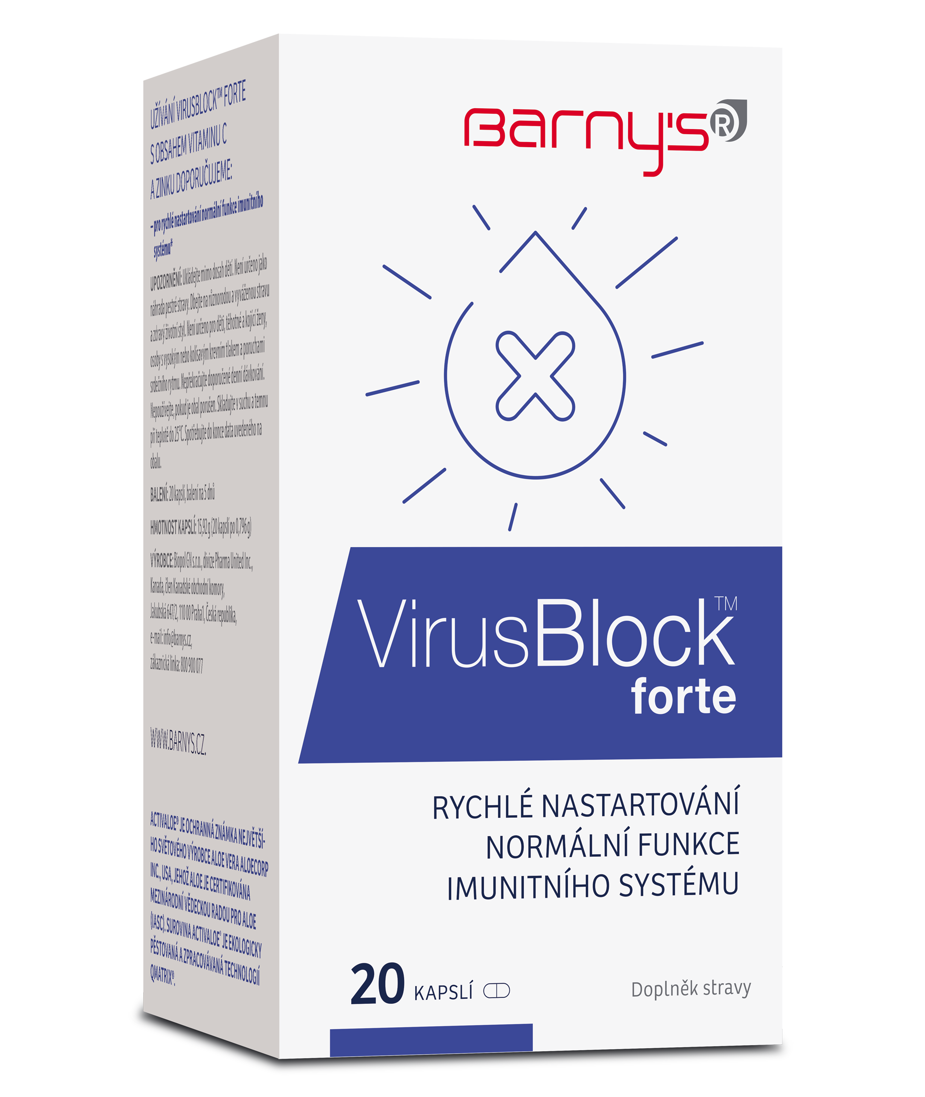 Levně Barnys VirusBlock forte cps.20