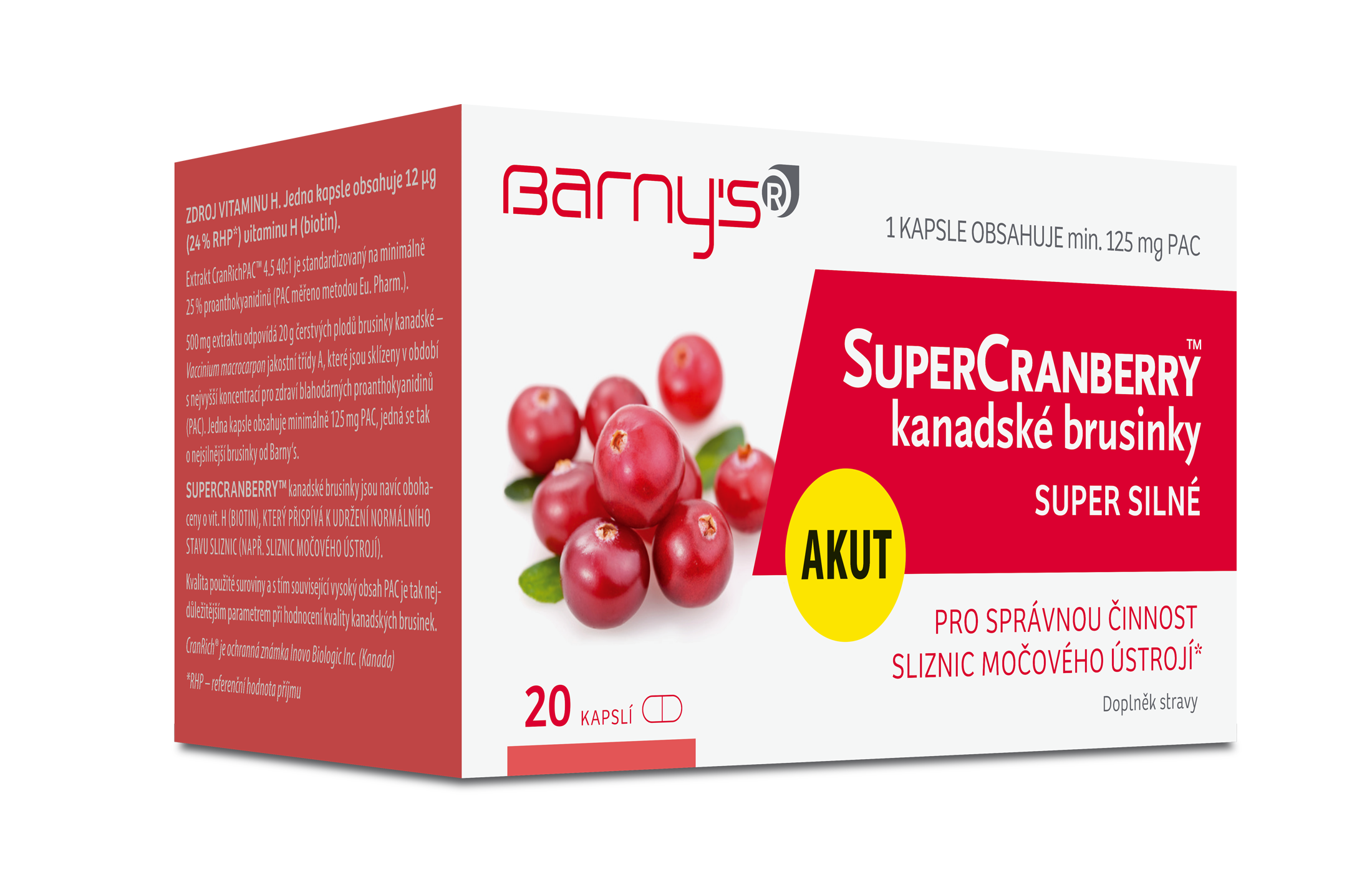 Levně Barnys SuperCranberry kanadské brusinky cps.20
