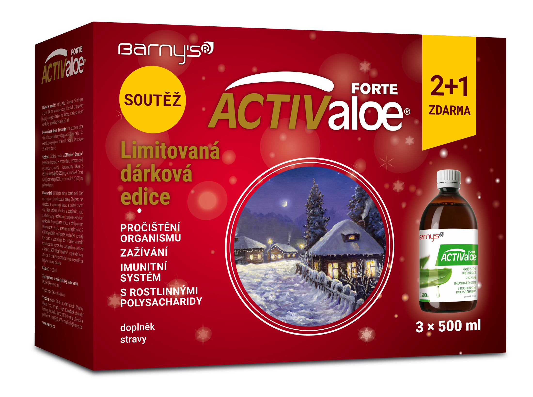 Levně Barnys ACTIValoe 3x500ml 2+1 ZDARMA