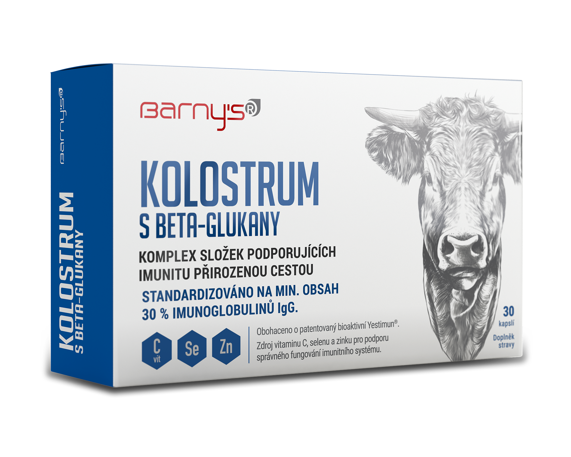 Levně Barnys Kolostrum s beta-glukany cps.30