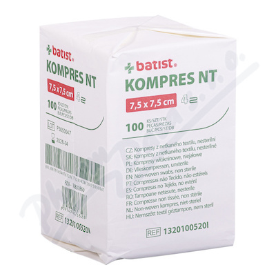 Levně KOMPRES NT nesterilní 4vrstvy 7.5x7.5cm 100ks