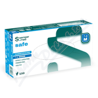 Levně Rukavice vyš. Sempercare Nitril M 100ks b.p.