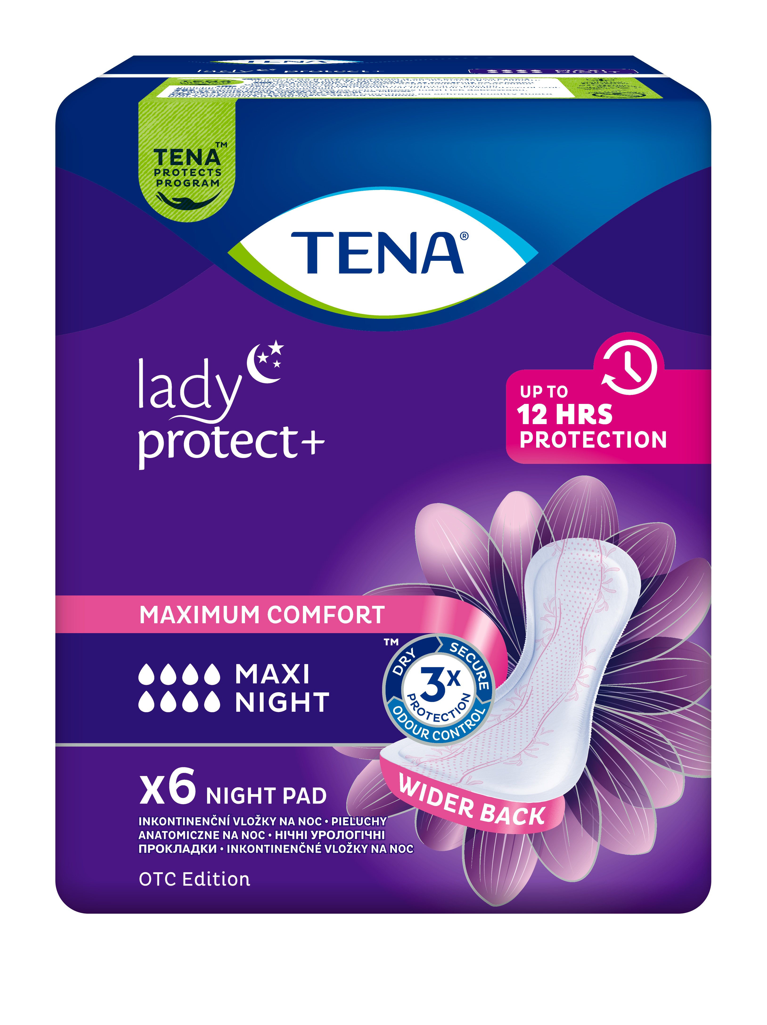 Levně TENA Lady Maxi Night ink.vložky 6ks 760984